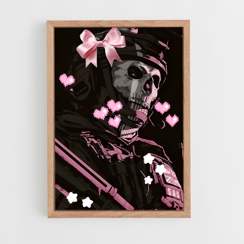 Poster Pink Skull Brigade – affiche Call of Duty (vue 4)